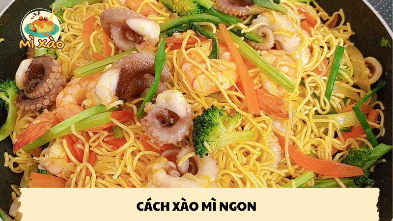 cách xào mì ngon